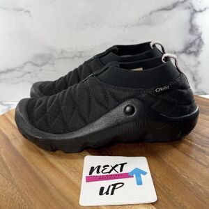 Womens size 7-Oboz WHAKATA PUFFY Pull On Black Moc Camping Slippers Shoes